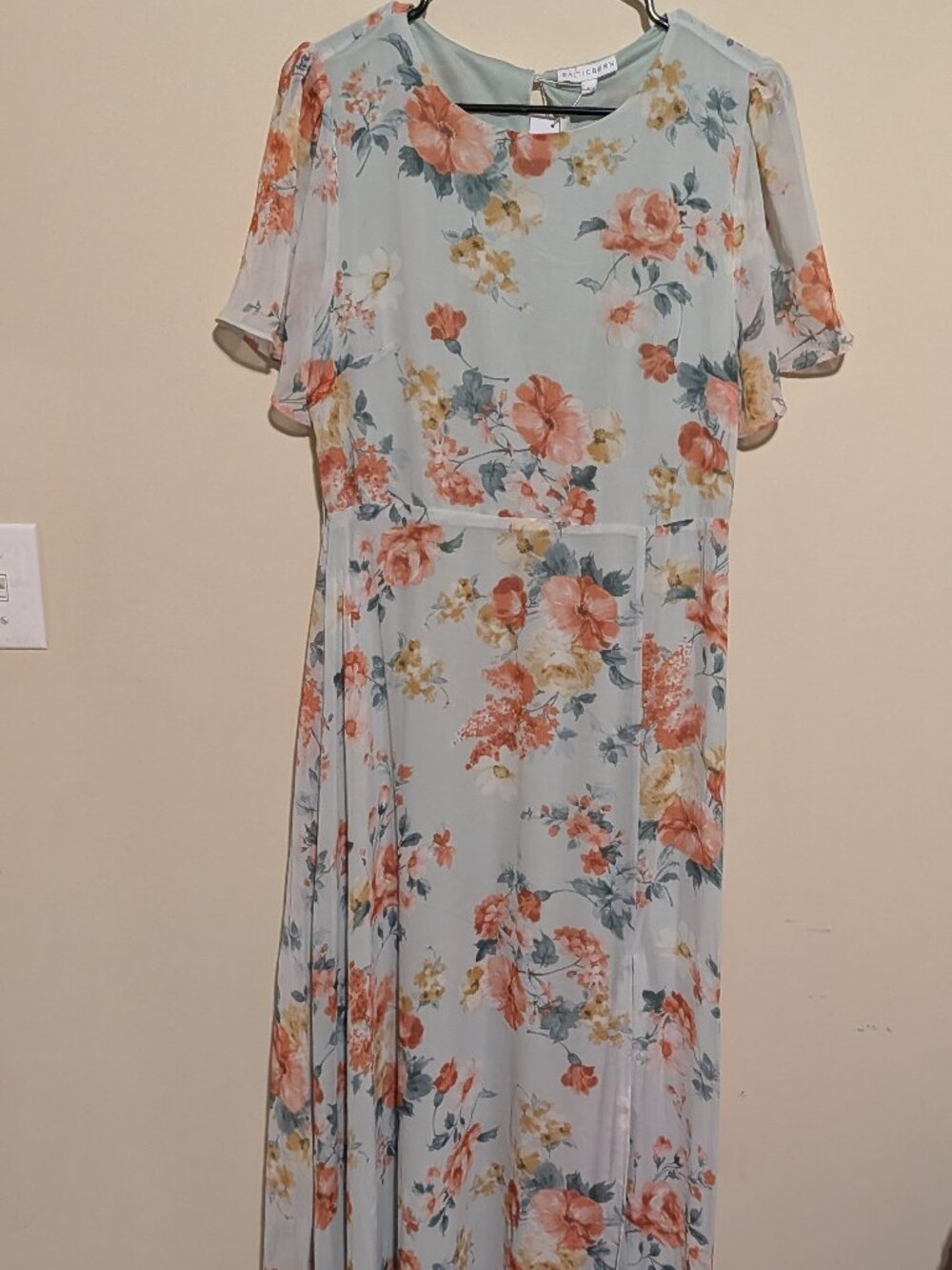 Baltic Born Naomi Short Sleeve Maxi Dress Size L NWT